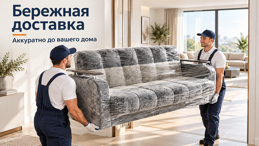 Прямой диван Престиж, Серый