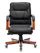 Кресло руководителя Бюрократ T-9927 Walnut-LOW дизайн 1, Черный