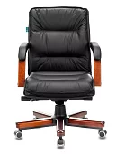 Кресло руководителя Бюрократ T-9927 Walnut-LOW дизайн 1 Черный