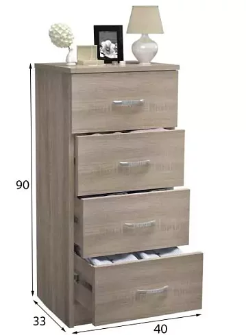 Комод узкий Финк-44, Бежевый