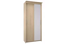 Шкаф-купе Эконом Миллениум 884х2400х423 зеркало светлый роникон