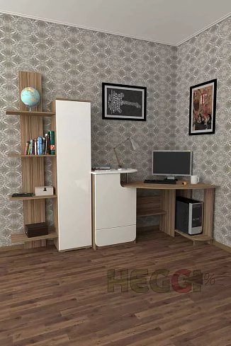 Компьютерный стол Мебелеф-43, Черный