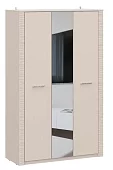 Шкаф распашной Калипсо, 3-х дверный, комбинированный Бежевый 