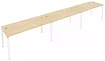 Рабочая станция на 3 раб.места Металл Систем, Бежевый
