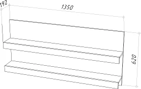 Полка навесная Т-13 Штерн 