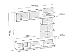 Стенка в гостиную Глейс-02 арт55