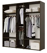 Шкаф Квадро 5-ти ств 2500 Коричневый