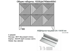 Комод Норд Красный 
