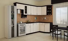 Кухня Беларусь 1 угловая МДФ Бежевый 