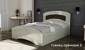 Кровать Глянец Кровати без механизма Бежевый 