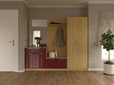 Прихожая глянец 3D 4 Бежевый