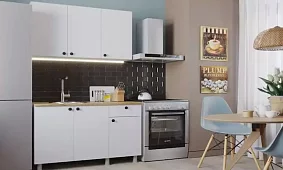 Кухня Деми 1.2 м (белый) Белый