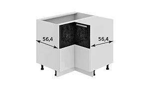 Шкаф напольный угловой с углом 90° Фэнтези (Лайнс)