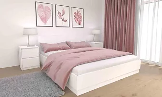 Кровать Айден КР06-1600 с матрасом Divano Classic Зависимые пружины (Bonnelle) дизайн 1 Кровати без механизма 