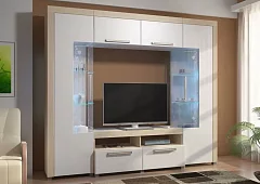 Стенка Флоренция 3 мдф глянец арт142(110) Белый 