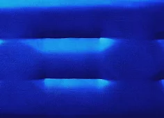 Прямой диван Аккорд Без механизма Синий
