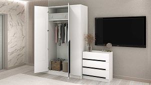 Комплект в гостиную Бастион 2.4 м Белый