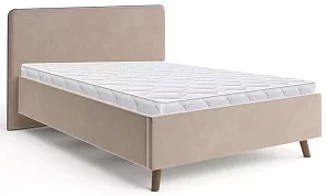 Интерьерная кровать с матрасом Ванесса 140 с мягкой спинкой Кровати без механизма 