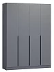Шкаф 1.6 м Авангард, графит, Серый
