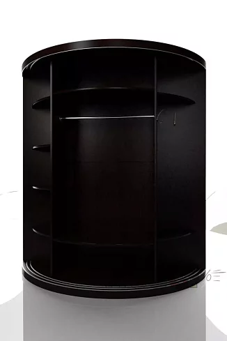 Радиусный шкаф-купе Мебелеф-10, Коричневый