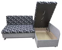 Угловой диван Бруно Еврокнижка Серый 