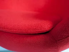 Кресло Егг Коттон Без механизма Красный