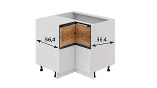 Шкаф напольный угловой с углом 90° Фэнтези (Вуд)