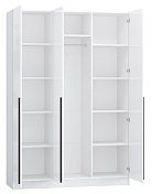 Шкаф трёхстворчатый Бастион 1.5 м № 2 (белый глянец/белый древесный)