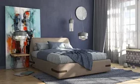 Кровать Лофт Кровати без механизма Бежевый 