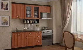 Кухня Классика мдф 2 на заказ Оранжевый