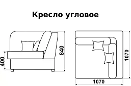 Угловой диван Моника Монца Без механизма Бежевый 
