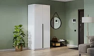 Шкаф распашной Берген ПРО 2-дверный 0.8 м, белое дерево