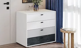Комод Накки КМ-900 (белый/серый) Белый