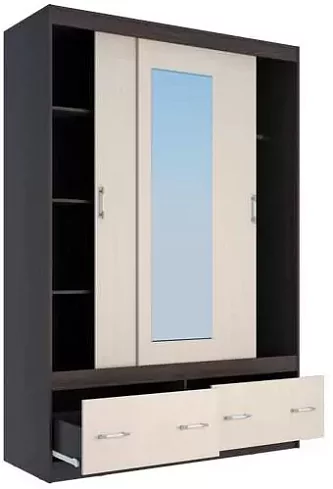 Шкаф-купе Комфорт (Модерн) 1,5(С), Бежевый