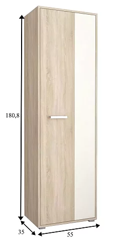 Распашной шкаф Классик Остин 1, Бежевый