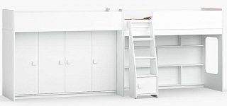 Двухъярусная кровать Легенда Кровати без механизма Белый
