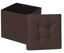 Пуф складной экокожа Коричневый