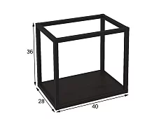 Каркасная полка Лофт ПМГ-Л 400 Коричневый