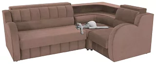 Угловой диван Роял люкс Выкатной Коричневый