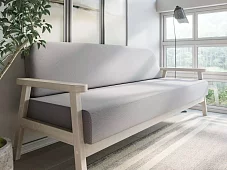 Диван прямой Флори Без механизма Серый 