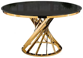 Стол Twist gold / black