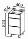 Стол-рабочий 400 с ящиками Модерн, 