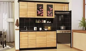 Кухня Сакура 3 мдф глянец на заказ Бежевый