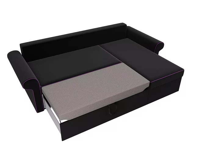 Угловой диван Милфорд Мирта, Черный