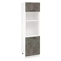 Шкаф-пенал ПДМ600-1Г1 Нувель (бетон коричневый) 