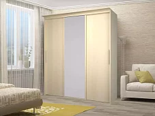 Шкаф-купе Эконом Миллениум 1468х2400х573 1 зеркало Бежевый