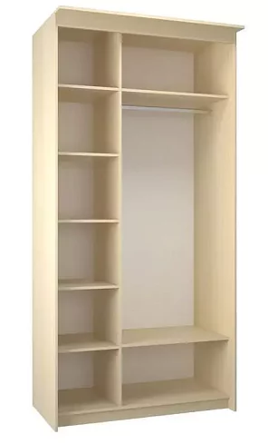 Шкаф-купе Эконом Миллениум 1184х2400х423, Бежевый
