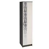 Шкаф распашной пенал Марта-15 1 дверный 0.5 м, с полками, венге/дуб белфорд