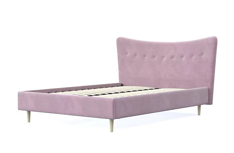 Мягкая кровать Финна 160 дизайн 7, Розовый