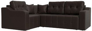 Угловой диван Кембридж Еврокнижка Коричневый